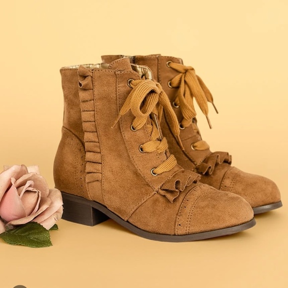 Joyfolie Moen Boot in Pecan Sz Y4 - Picture 2 of 7